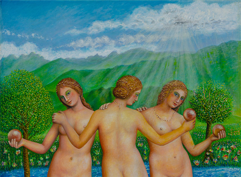 The Three Graces (detail)